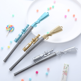 3pcs Creative 98K Sniper Gun Shaped Gel Pen With Light, Cute Rifle Shaped Fountain Pen, Personalized Office Stationery Signature Pen Writing Test Pen