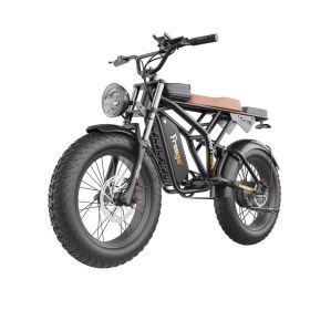 GT02 Pro (Camouflage Green) Fat Tires Off Road Electric Bike 1400W Powerful Motor 7 Speed Gears