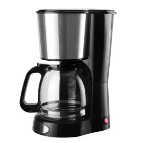 YSSOA Drip Coffee Maker 12 Cup, Anti-Drip Coffee Machine, Auto Keep Warm Function, Clear Water Level Window Coffee Pots, Small Coffee Makers Black