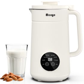 Mooye 35oz Automatic Nut Milk Maker with Nut Milk Bag - Homemade Almond, 10 Blades, Oat, Soy Milk Machine - Auto-operation, 12 Hours Timer, Easy Clean