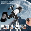 Telescope for Adults and Kids, 70mm Aperture 400mm Astronomical Telescope ((24X-180X))