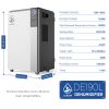 190 Pints Commercial Dehumidifier with 2.4 Gallons Water Tank, Intelligent Touch Panel