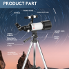 Telescope for Adults and Kids, 70mm Aperture 400mm Astronomical Telescope ((24X-180X))