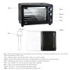 Simple Deluxe Toaster Oven with 20Litres Capacity,Compact Size Countertop Toaster, Easy to Control with Timer-Bake-Broil-Toast Setting, 1200W, Stainle