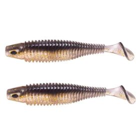 Luya Big T-tail Soft Fish Bait With Crank Lead Head (Option: B 2PCS)