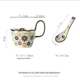 Handmade Large Capacity Painted Irregular Breakfast Cups For Household Use (Option: 16 Style)