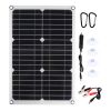 25W-180W 18V/12V Portable Solar Panel Waterproof USB Port Solar Power 5V Solar Battery Charger Outdoor Camping Phone Power Bank