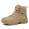 Large Size Combat Boots Men Desert Camping Non-slip Wear-resistant Sport High Top Footwear Outdoor Mountaineering Casual Shoes