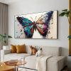 Handmade Oil Painting Large Original Colorful Butterfly Oil Painting On Canvas Canvas Wall Art Abstract Textured Animal Painting Custom Painting Home