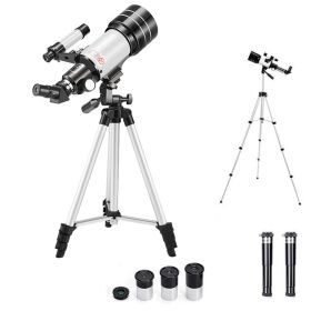 150X Zoom HD Star Moon Professional Astronomical Telescope; Space Monocular Powerful Binoculars; Long Range Night Vision Tourism (Color: Standard-White)