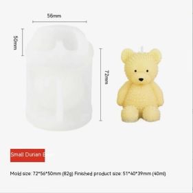 Bear Aromatherapy Candle DIY Handmade Ornaments Silicone Mold (Option: YT2023059)